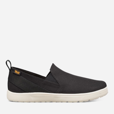 Teva Voya Slip On - Men's Teva Slip Ons - Black | India (DROC96851)